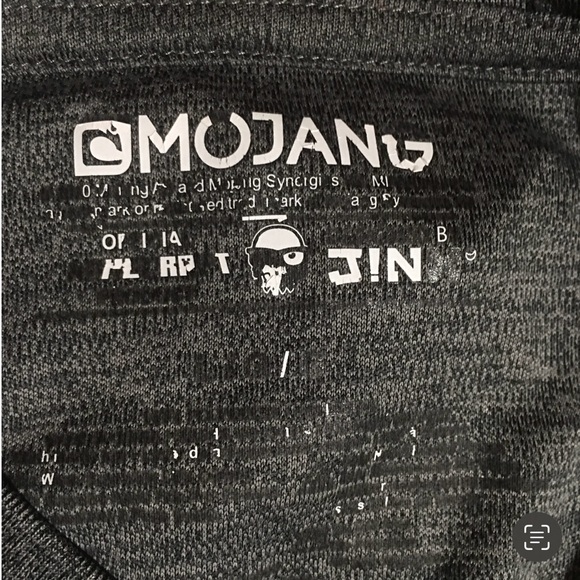 Mojang Minecraft Short sleeve video game shirt game over jinx gray green LG - Picture 4 of 5